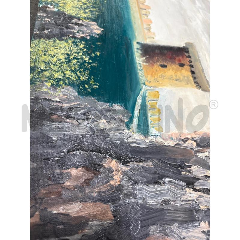 QUADRO TORRE MARE SCOGLI RINO PELUSIO | Mercatino dell'Usato Acerra 2
