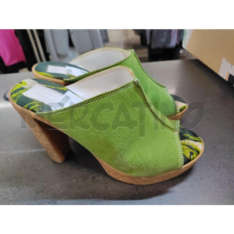 SANDALI DONNA IMPRONTEPARAH VERDE | Mercatino dell'Usato Acerra 2