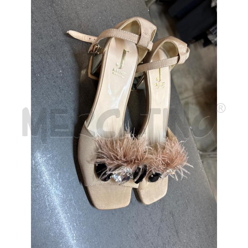 SANDALI DONNA JEANNOT BEIGE | Mercatino dell'Usato Acerra 1