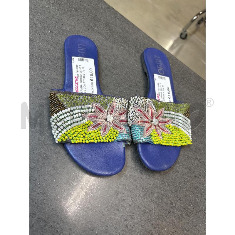 SANDALI DONNA LIUJO BLU CON STRASS | Mercatino dell'Usato Acerra 1