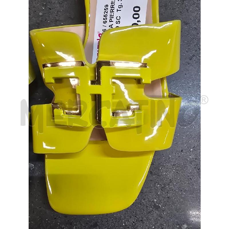 SANDALI DONNA PIERRE CARDIN GIALLO SCURO | Mercatino dell'Usato Acerra 2