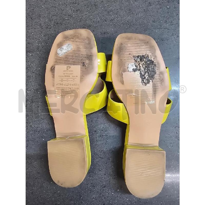 SANDALI DONNA PIERRE CARDIN GIALLO SCURO | Mercatino dell'Usato Acerra 3