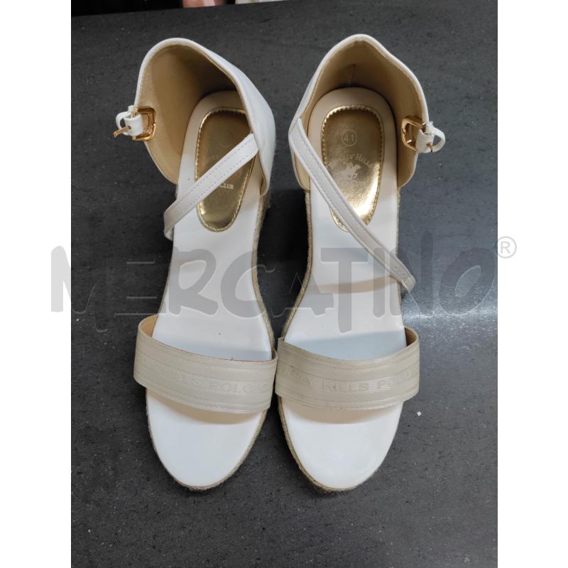 SANDALI DONNA POLO CLUB BIANCO | Mercatino dell'Usato Acerra 1