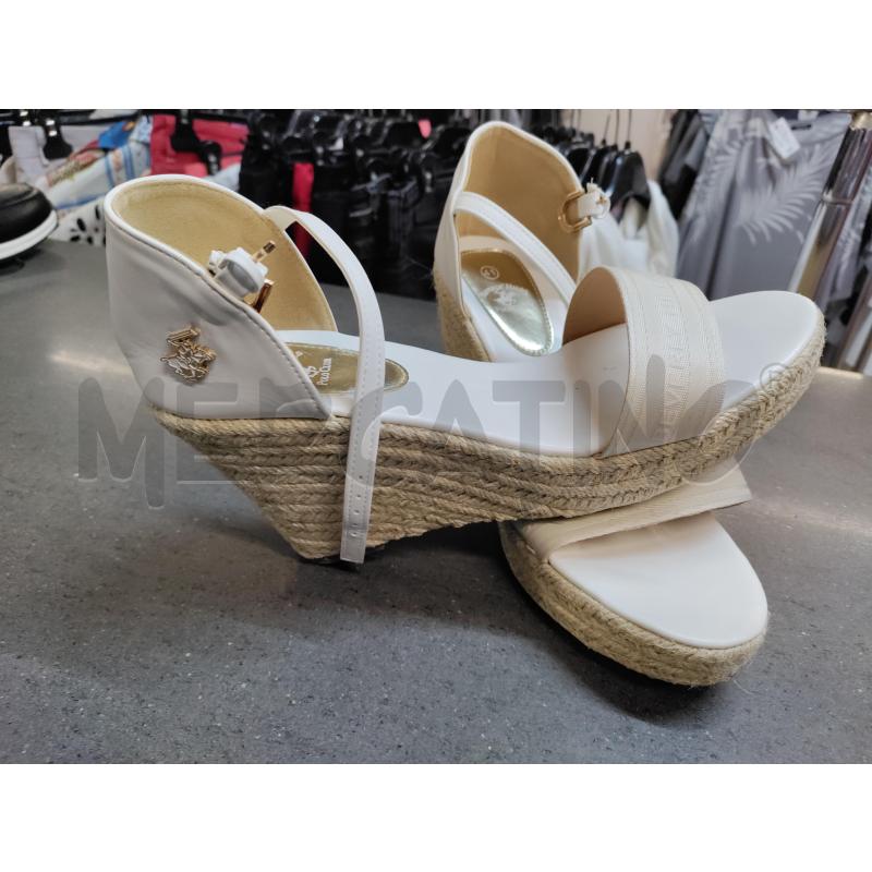 SANDALI DONNA POLO CLUB BIANCO | Mercatino dell'Usato Acerra 2