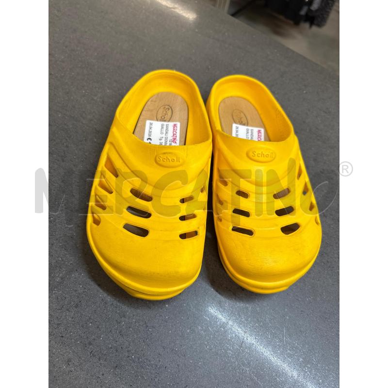 SANDALI DONNA SCHOLL GIALLO  | Mercatino dell'Usato Acerra 1
