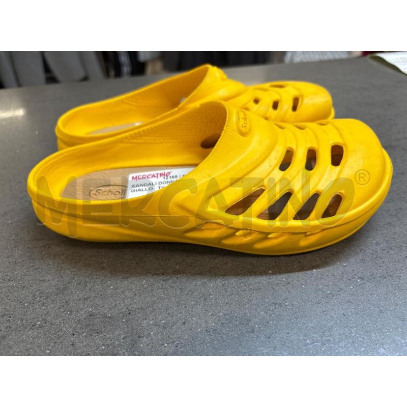 SANDALI DONNA SCHOLL GIALLO  | Mercatino dell'Usato Acerra 2