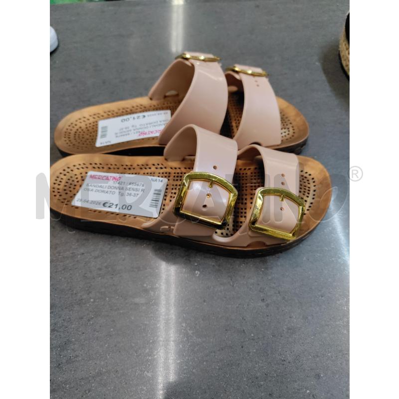 SANDALI DONNA SENSI ROSA DORATO | Mercatino dell'Usato Acerra 2