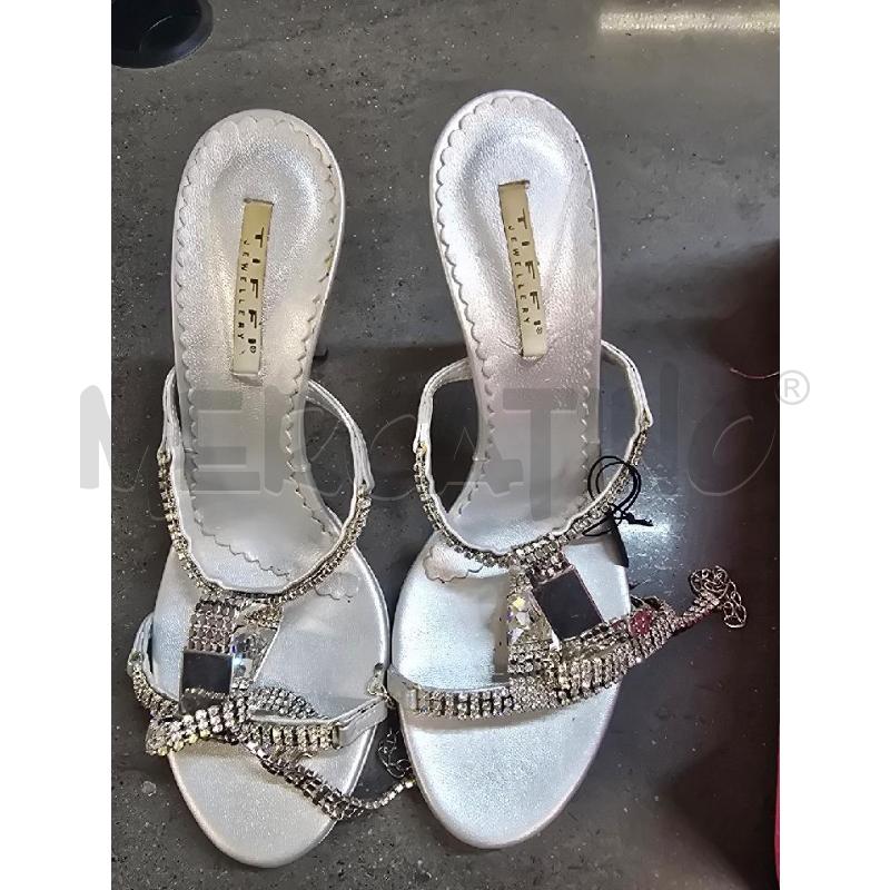 SANDALI DONNA TIFFI GRIGIO STRASS | Mercatino dell'Usato Acerra 1