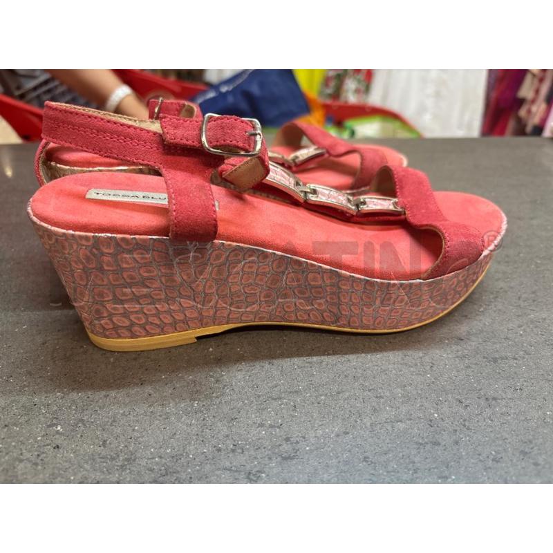 SANDALI DONNA TOSCA BLU ROSA CON ZEPPA | Mercatino dell'Usato Acerra 2