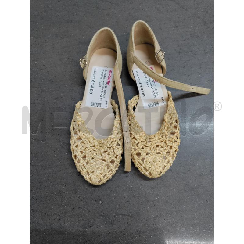 SCARPE BAMBINA CONFETTI BEIGE | Mercatino dell'Usato Acerra 1