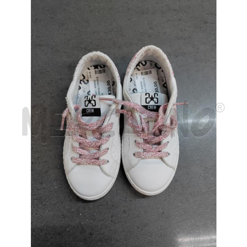 SCARPE BAMBINA CREW BIANCO | Mercatino dell'Usato Acerra 1