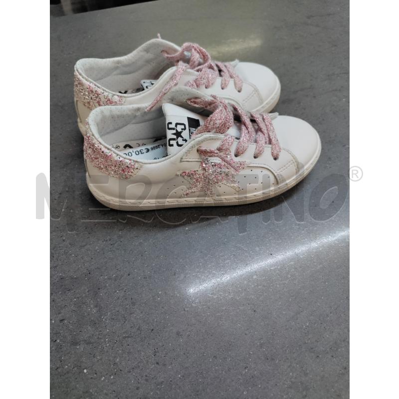 SCARPE BAMBINA CREW BIANCO | Mercatino dell'Usato Acerra 2
