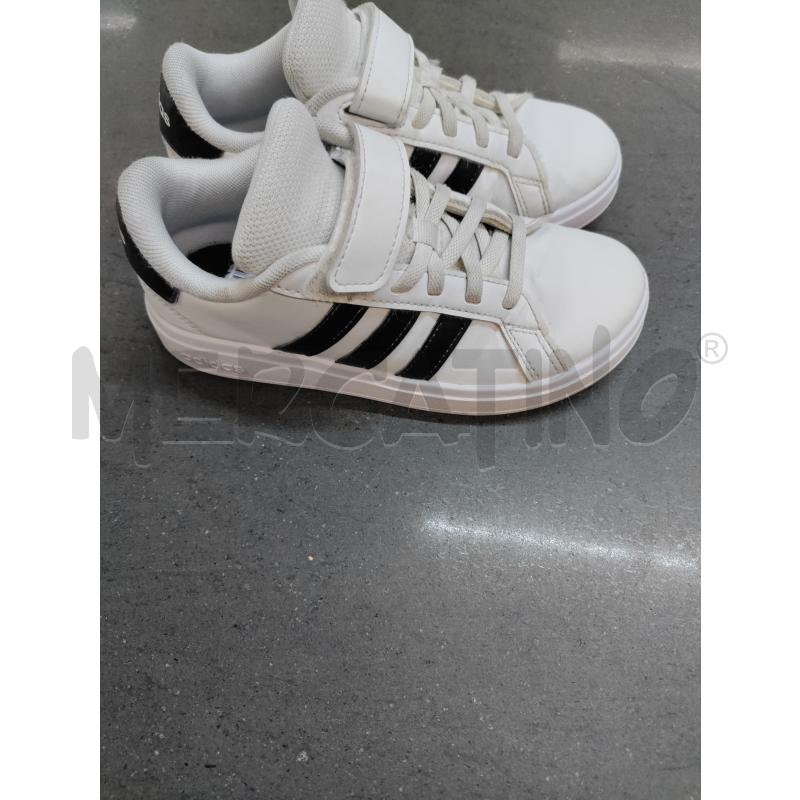 SCARPE BAMBINO ADIDAS BIANCO NERO | Mercatino dell'Usato Acerra 2