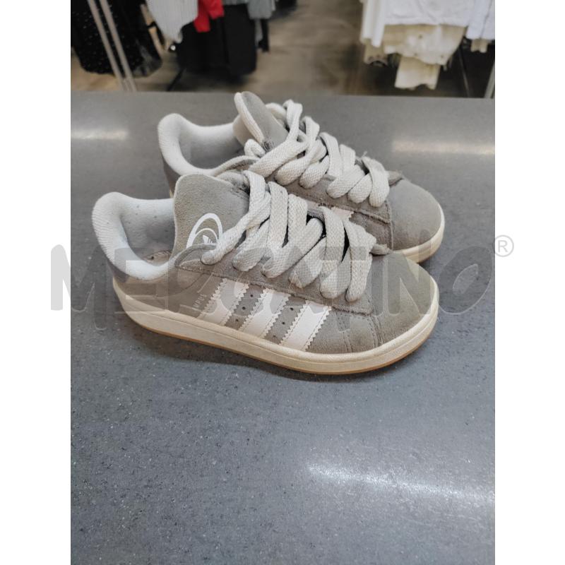 SCARPE BAMBINO ADIDAS CAMPUS GRIGIO BIANCO | Mercatino dell'Usato Acerra 2