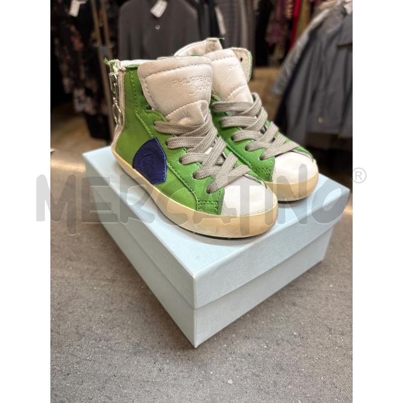 SCARPE BAMBINO PHILIP MODEL VERDE BLU | Mercatino dell'Usato Acerra 1