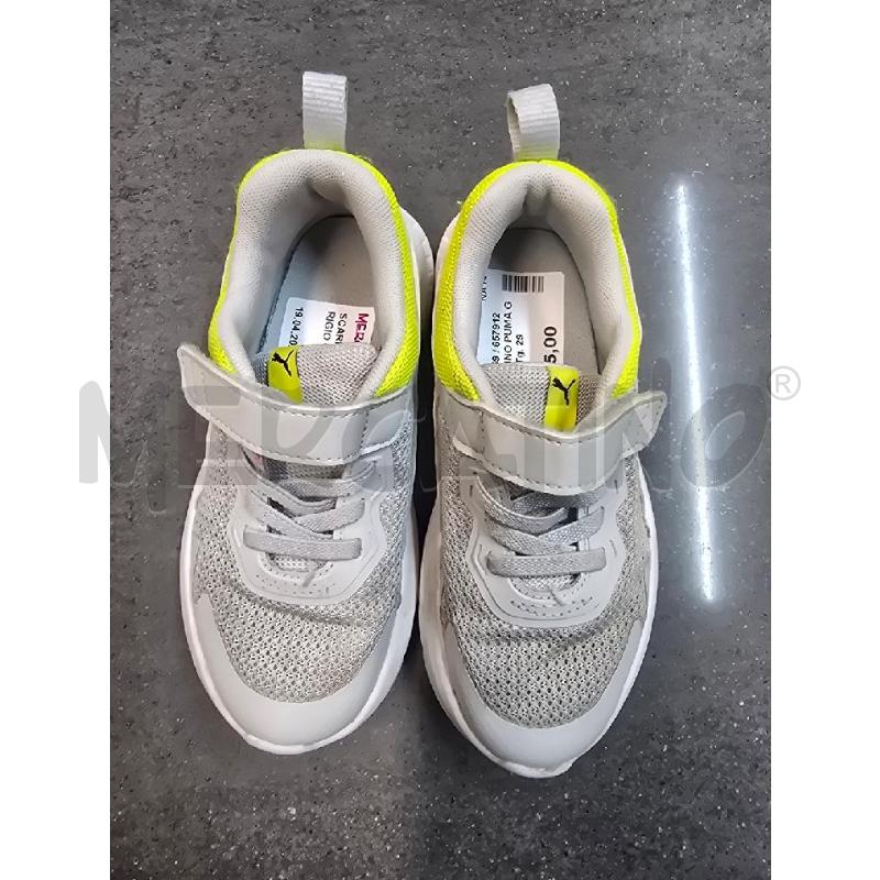 SCARPE BAMBINO PUMA GRIGIO GIALLO | Mercatino dell'Usato Acerra 1
