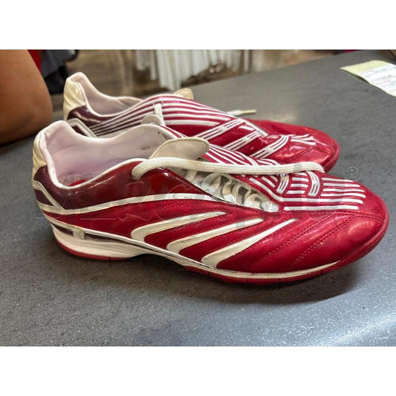 SCARPE CALCIO ADIDAS ROSSO BIANCO 44 | Mercatino dell'Usato Acerra 1