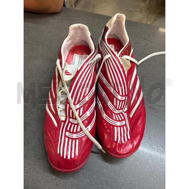 SCARPE CALCIO ADIDAS ROSSO BIANCO 44 | Mercatino dell'Usato Acerra 2
