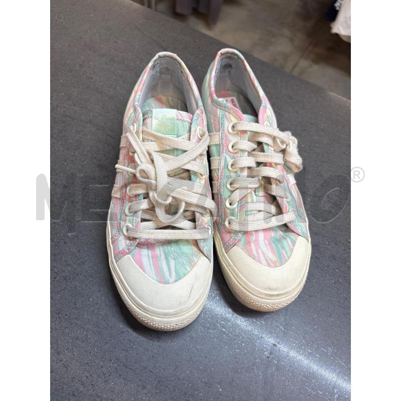 SCARPE DONNA ADIDAS VERDE BEIGE ROSA | Mercatino dell'Usato Acerra 1