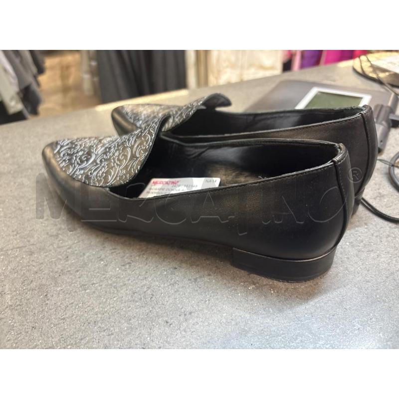 SCARPE DONNA ALVIERO RODRIGUEZ NERO DISEGNO BIANCO | Mercatino dell'Usato Acerra 3