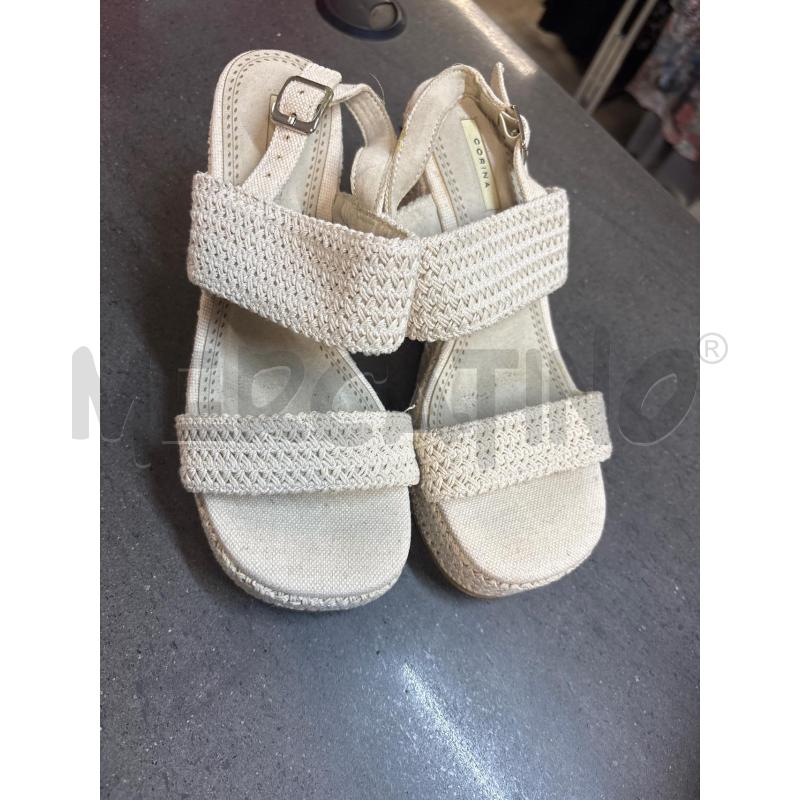 SCARPE DONNA BEIGE CON TACCO CORINA | Mercatino dell'Usato Acerra 1