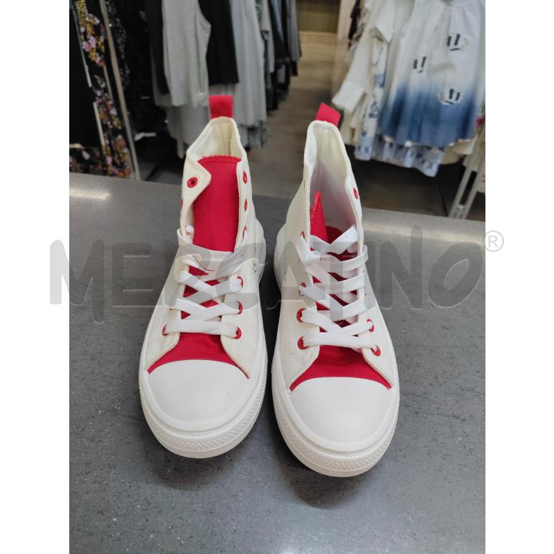SCARPE DONNA BIANCO ROSSO SOLO SOPRANI | Mercatino dell'Usato Acerra 1