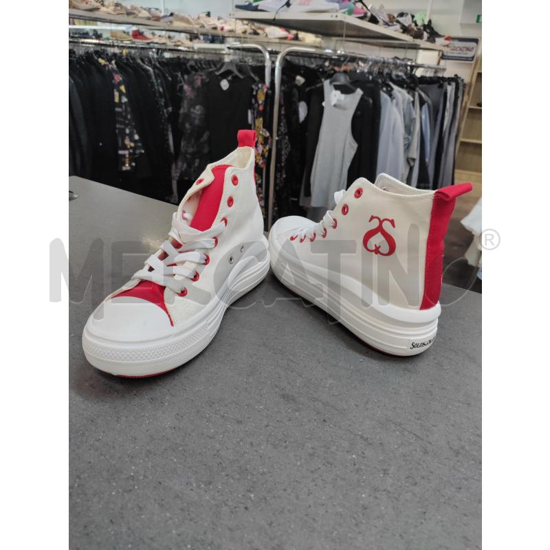 SCARPE DONNA BIANCO ROSSO SOLO SOPRANI | Mercatino dell'Usato Acerra 2