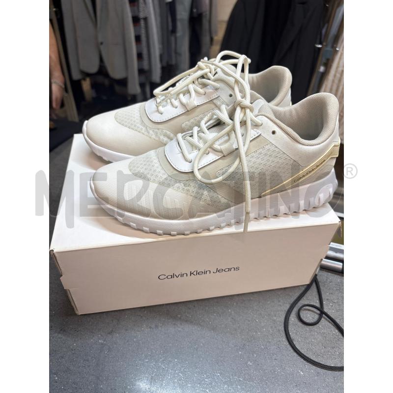 SCARPE DONNA CALVIN KLEIN JEANS BEIGE BIANCO | Mercatino dell'Usato Acerra 1