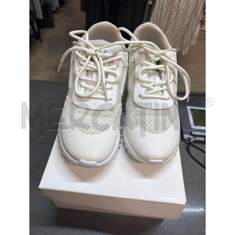 SCARPE DONNA CALVIN KLEIN JEANS BEIGE BIANCO | Mercatino dell'Usato Acerra 3