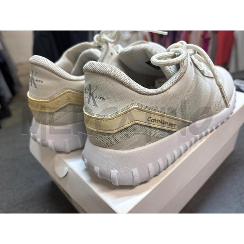 SCARPE DONNA CALVIN KLEIN JEANS BEIGE BIANCO | Mercatino dell'Usato Acerra 4