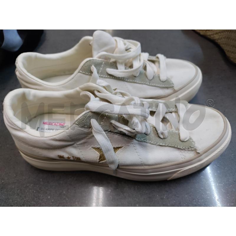 SCARPE DONNA CONVERSE BIANCO VERDE STELLA | Mercatino dell'Usato Acerra 2