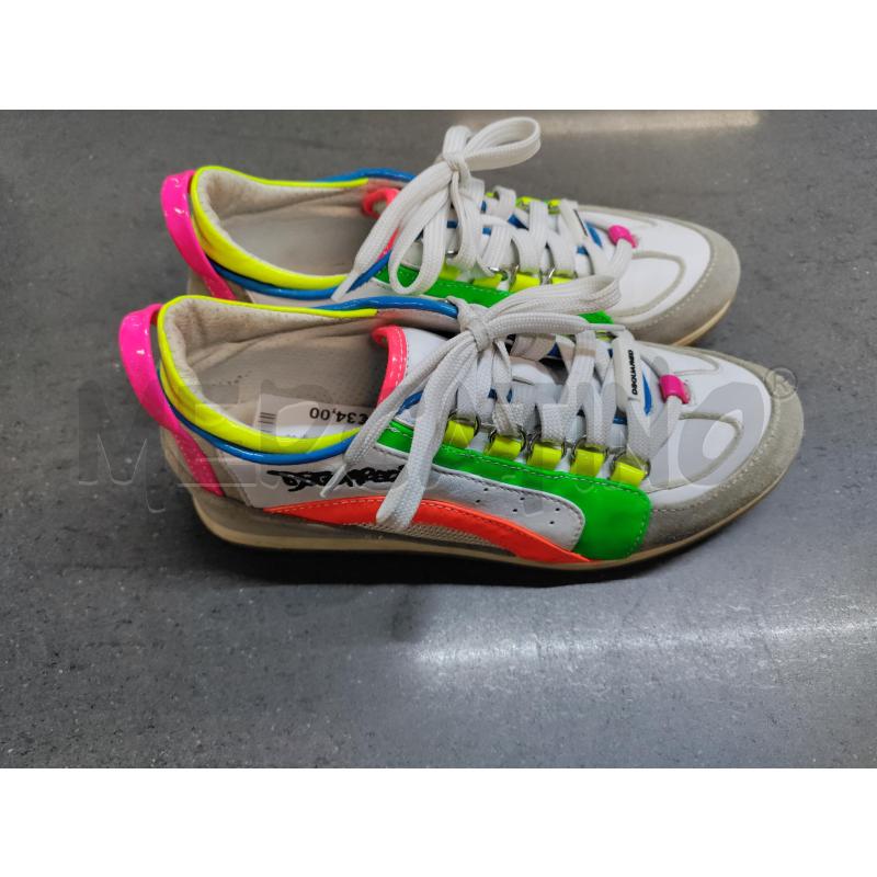 SCARPE DONNA DSQUARED BIANCO VERDE ARANCIONE | Mercatino dell'Usato Acerra 2