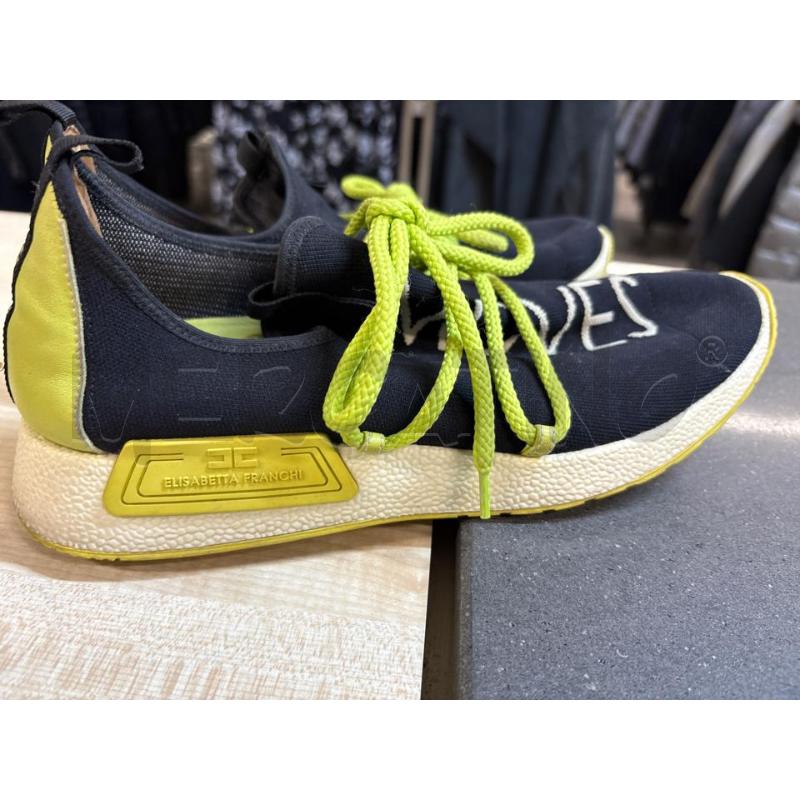 SCARPE DONNA ELISABETTA FRANCHI NERO GIALLO | Mercatino dell'Usato Acerra 2