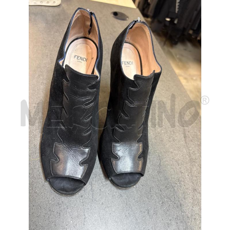 SCARPE DONNA FENDI ROMA NERO CON TACCO | Mercatino dell'Usato Acerra 1
