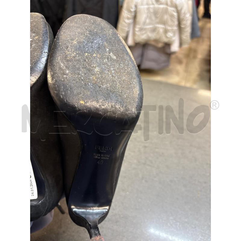 SCARPE DONNA FENDI ROMA NERO CON TACCO | Mercatino dell'Usato Acerra 3