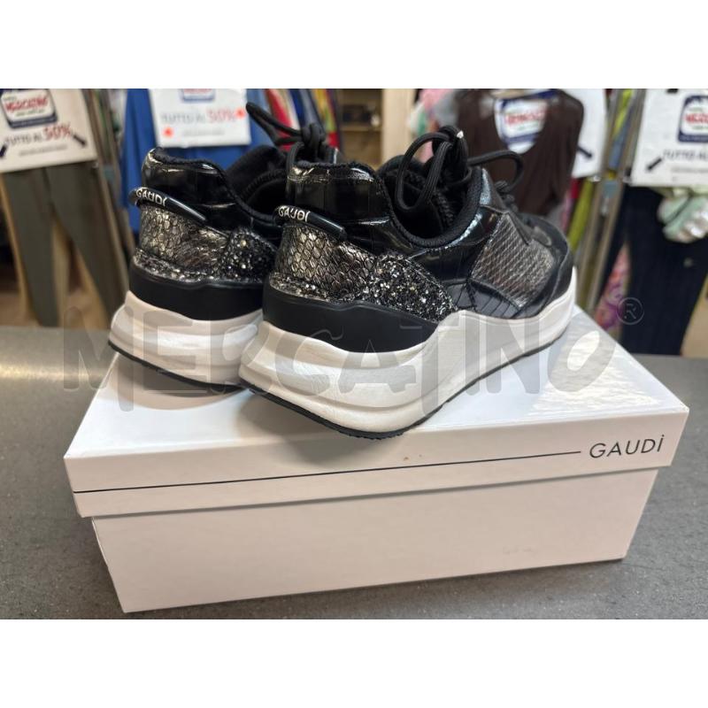 SCARPE DONNA GAUDÌ NERO SILVER | Mercatino dell'Usato Acerra 2
