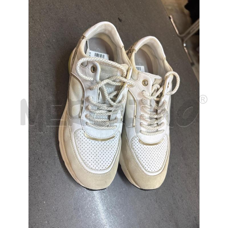 SCARPE DONNA GEOX BIANCO BEIGE | Mercatino dell'Usato Acerra 1