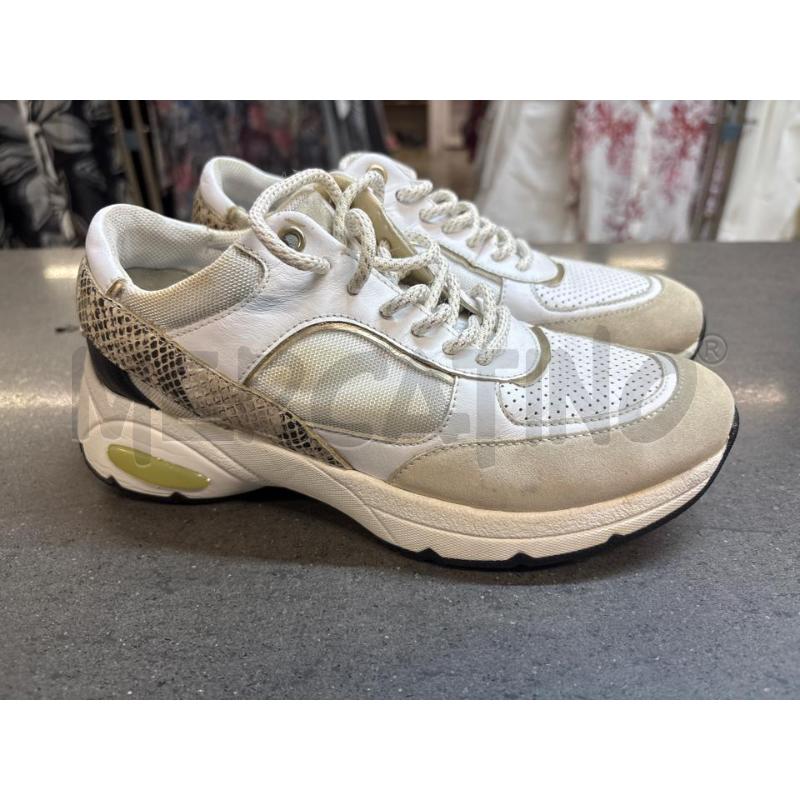 SCARPE DONNA GEOX BIANCO BEIGE | Mercatino dell'Usato Acerra 2
