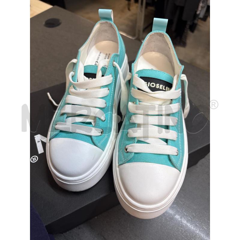 SCARPE DONNA GIOSELIN AZZURRO BIANCO | Mercatino dell'Usato Acerra 1