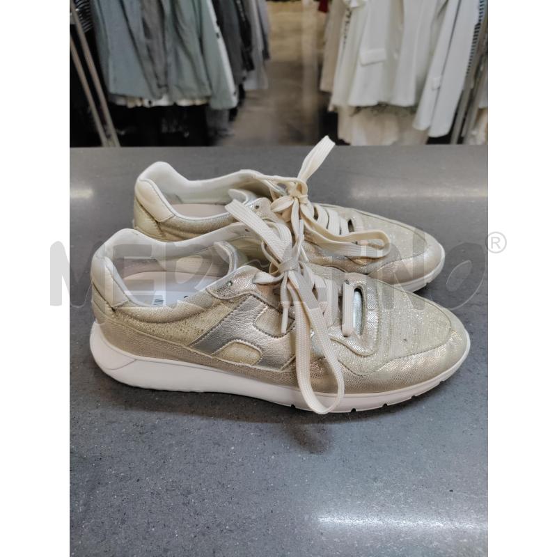 SCARPE DONNA HOGAN BEIGE LAMINATO | Mercatino dell'Usato Acerra 3