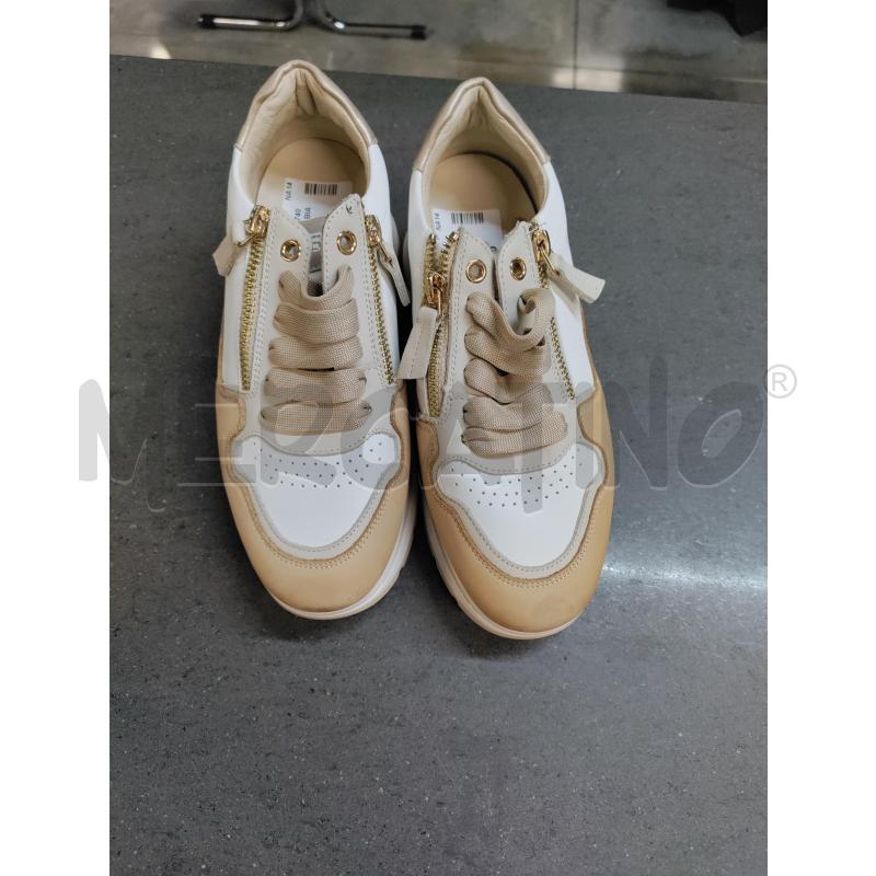 SCARPE DONNA KEIS BIANCO BEIGE | Mercatino dell'Usato Acerra 1