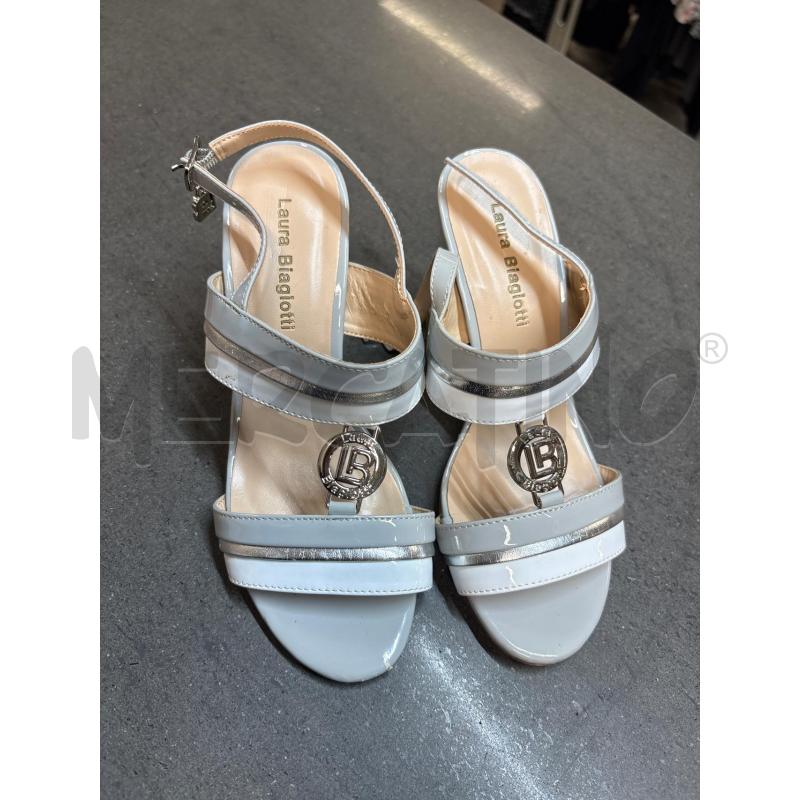 SCARPE DONNA LAURA BIAGIOTTI GRIGIO CON TACCO | Mercatino dell'Usato Acerra 1