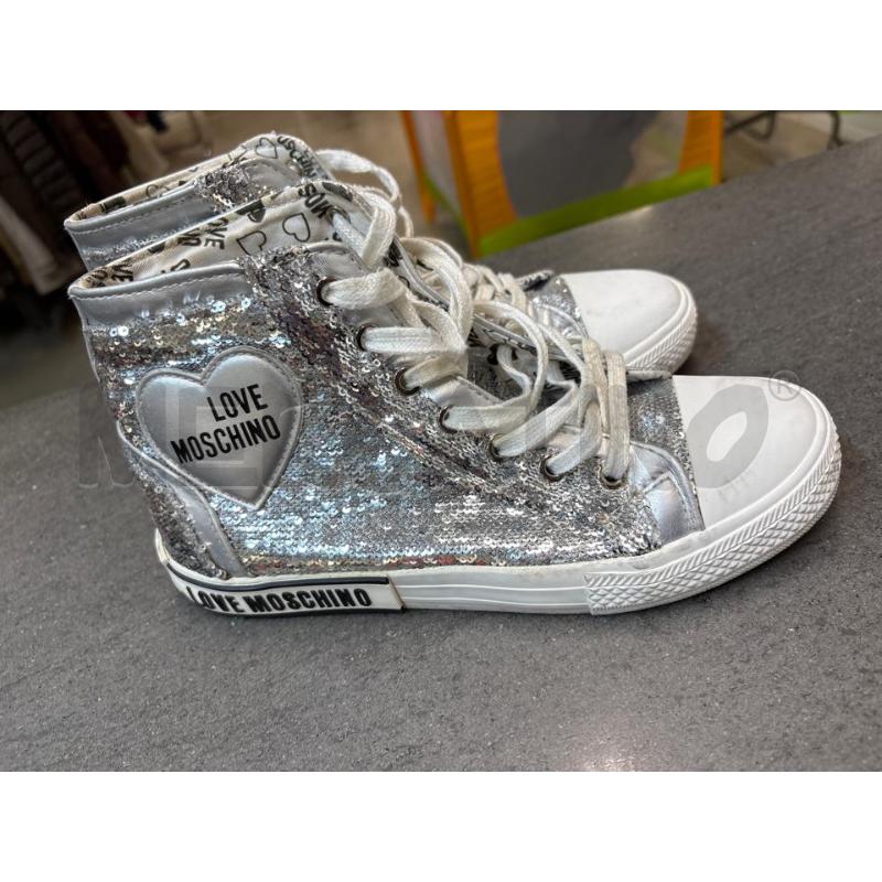 SCARPE DONNA LOVE MOSCHINO STRASS SILVER | Mercatino dell'Usato Acerra 1