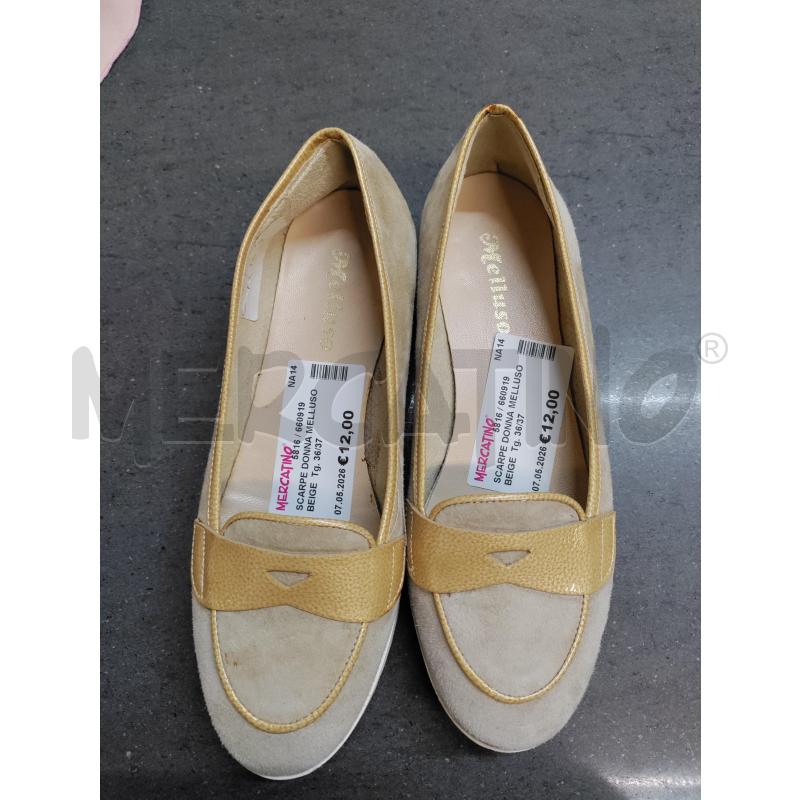 SCARPE DONNA MELLUSO BEIGE | Mercatino dell'Usato Acerra 1