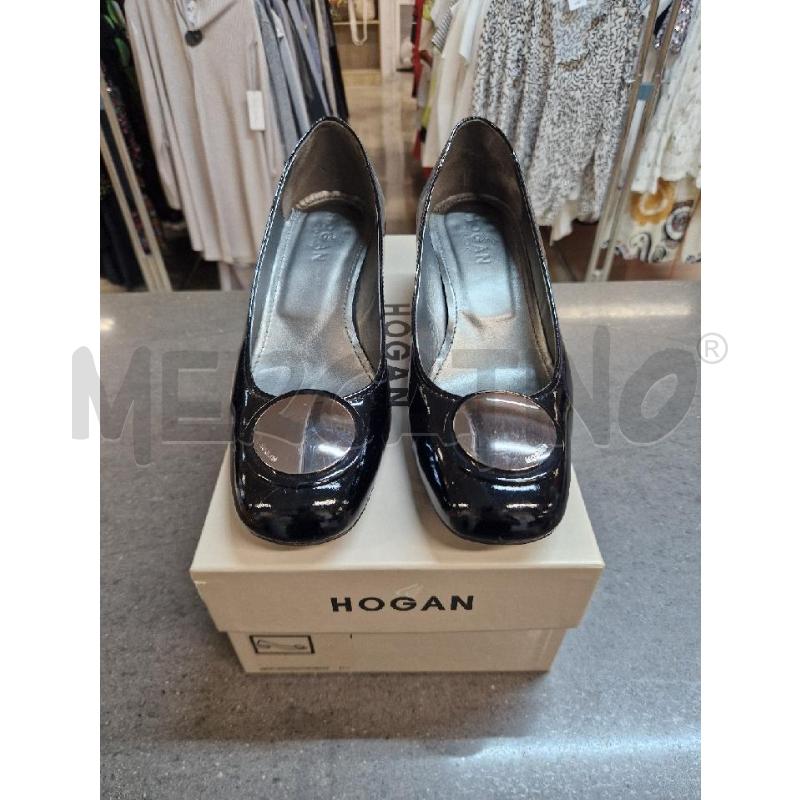 SCARPE DONNA NERO LUCIDO HOGAN | Mercatino dell'Usato Acerra 1