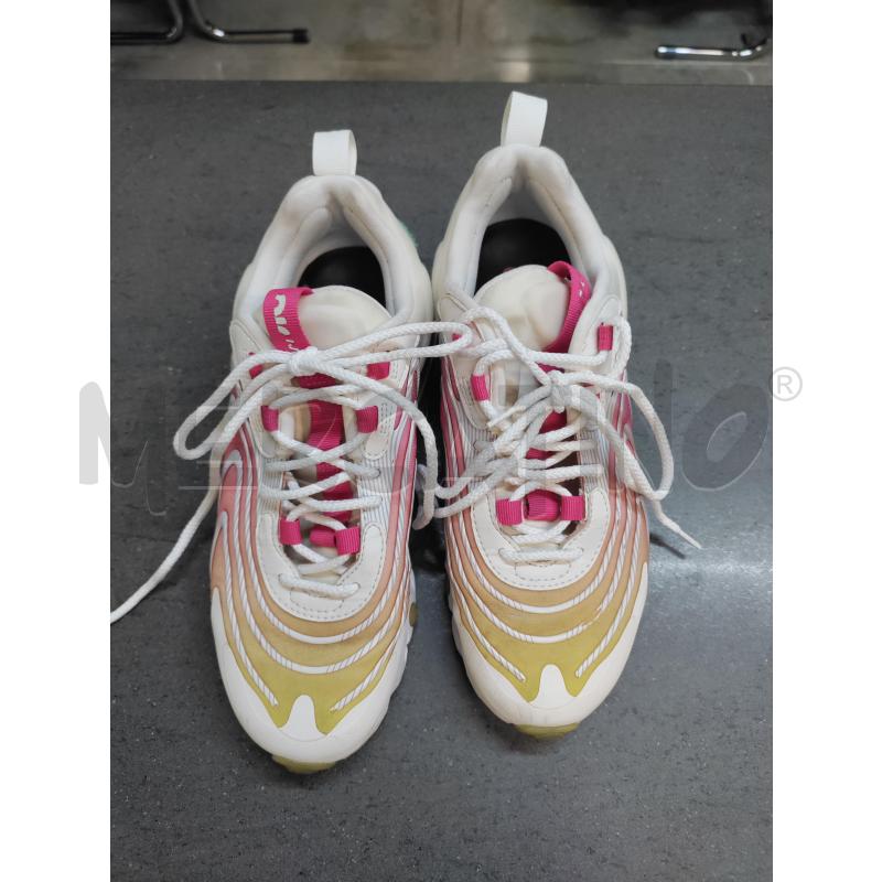 SCARPE DONNA NIKE AIRMAX BIANCO ROSA GIALLO VERDE | Mercatino dell'Usato Acerra 1