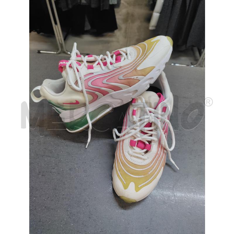 SCARPE DONNA NIKE AIRMAX BIANCO ROSA GIALLO VERDE | Mercatino dell'Usato Acerra 2
