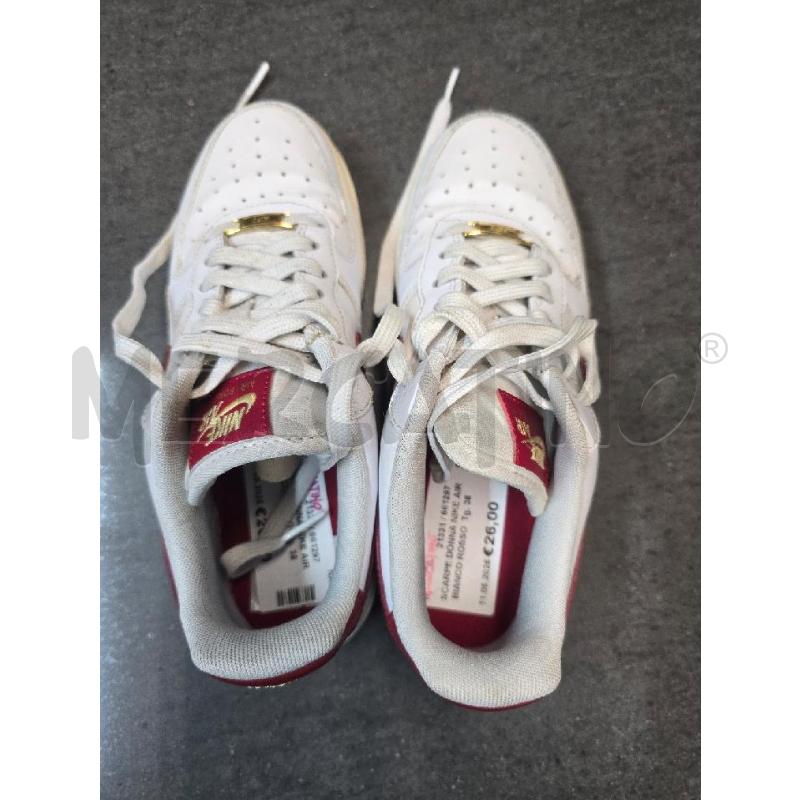 SCARPE DONNA NIKE AIR BIANCO ROSSO | Mercatino dell'Usato Acerra 2