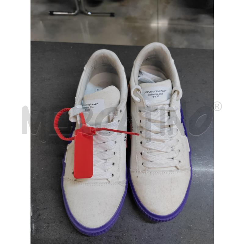 SCARPE DONNA OFF WHITE BIANCO VIOLA | Mercatino dell'Usato Acerra 1