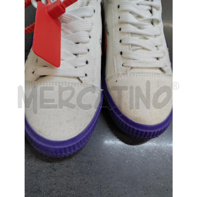 SCARPE DONNA OFF WHITE BIANCO VIOLA | Mercatino dell'Usato Acerra 2